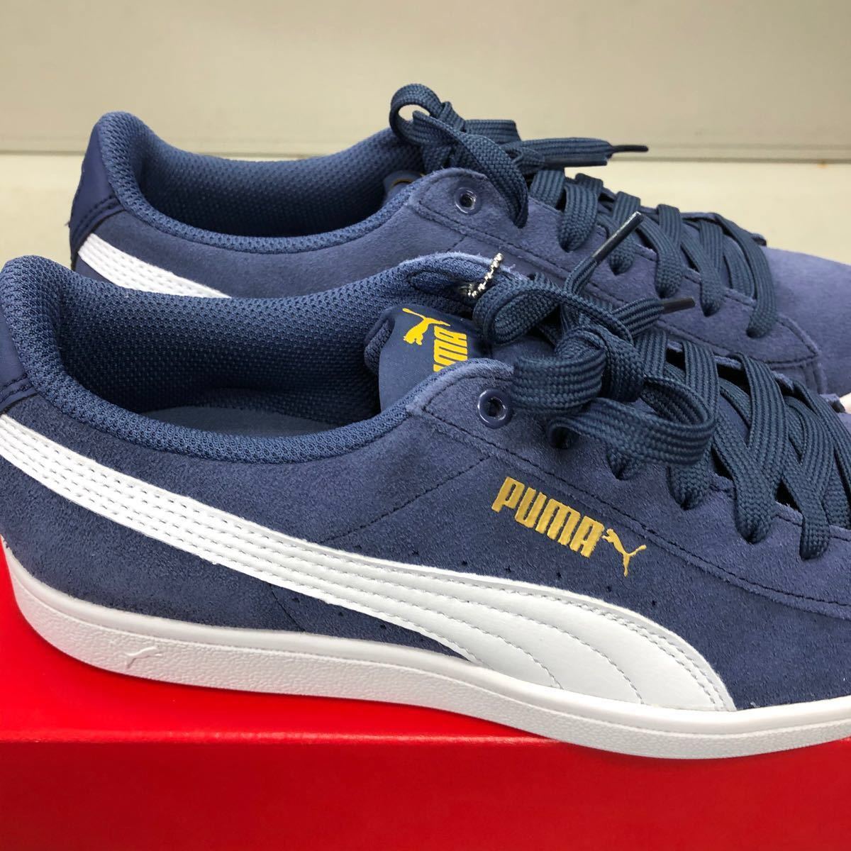 PUMA プーマ レディース スニーカー ネイビー 23.5センチ - 靴