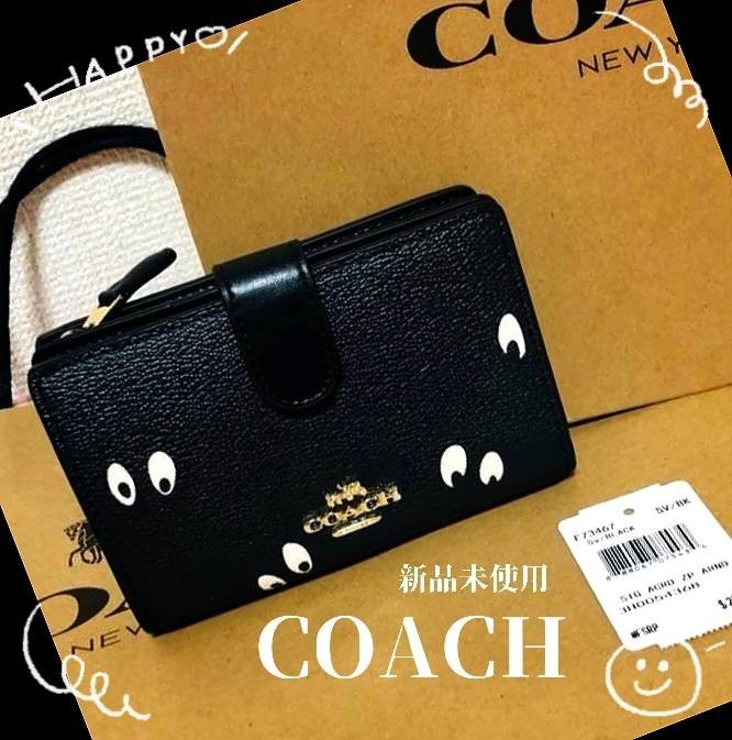 新品 コーチ×ディズニーコラボ 白雪姫 ディズニーアイズ 二つ折り 財布 COACH COACH財布