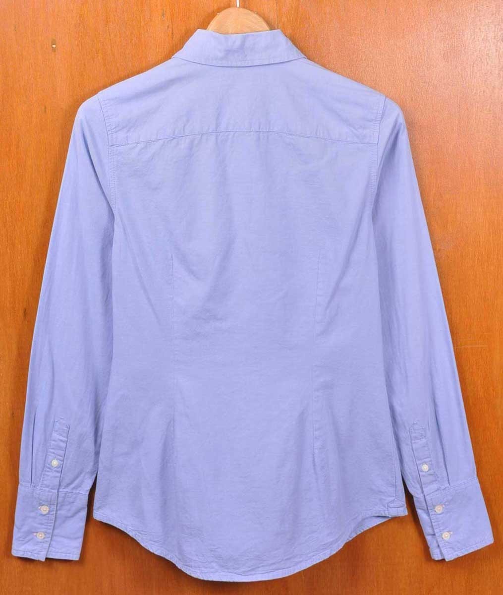 TOMMY HILFIGER Tommy Hilfiger cotton long sleeve shirt sax blue lady's XS(3362