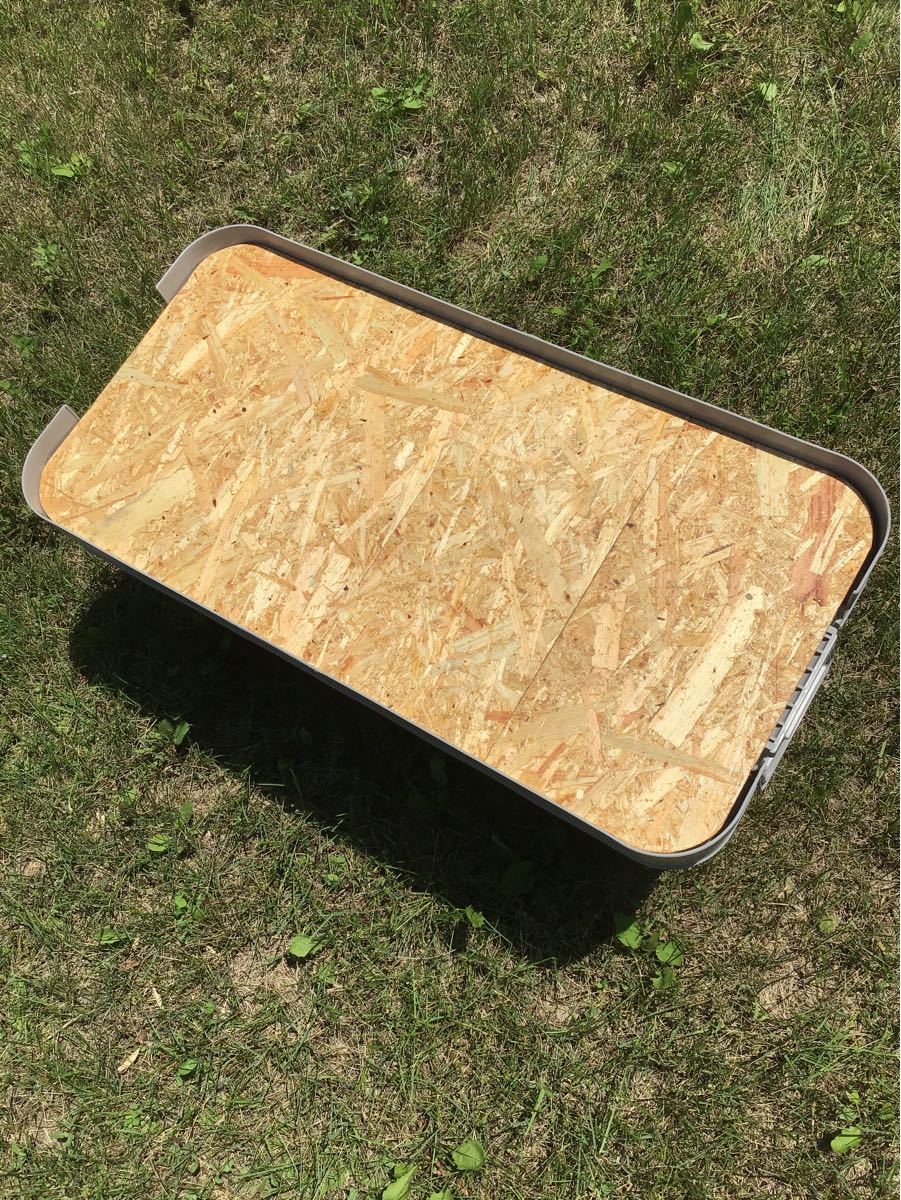 消毒除菌出来るウレタンニス塗装　OSB合板　無印良品 テーブル用天板　特大70リットル　