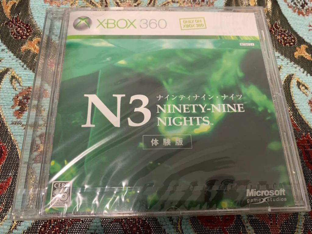 XBOX360体験版ソフト NINETY-NINE NIGHTS N3 ナインティ ナイン ナイツ体験版 非売品 未開封 送料込み Microsoft DEMO DISC