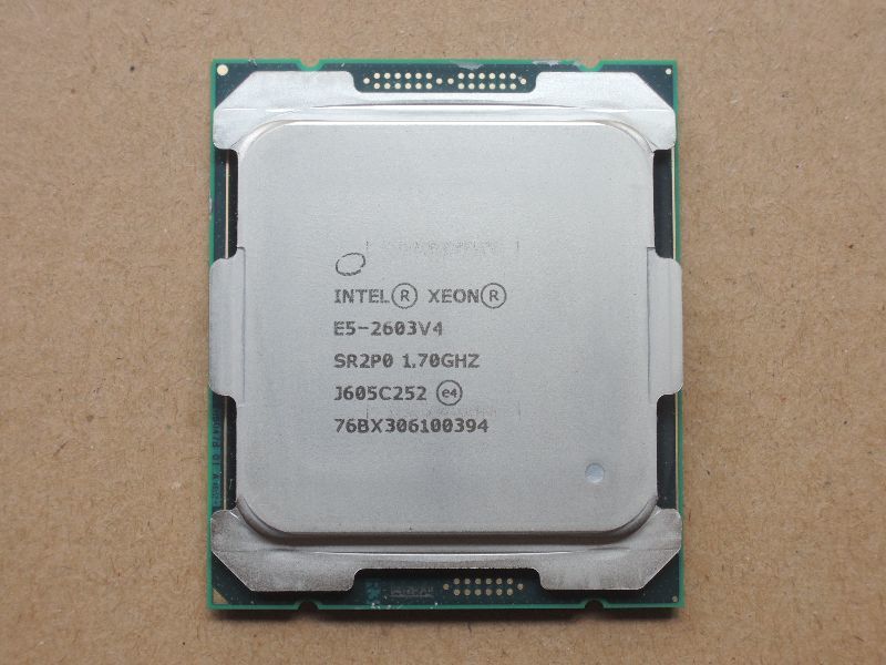 Intel LGA2011-3 Broadwell-EP Xeon E5-2603 V4 1.70GHz 高級品市場 史上最も激安 定形外発送￥250可 15M SR2P0 動作画面有 6.4GTs
