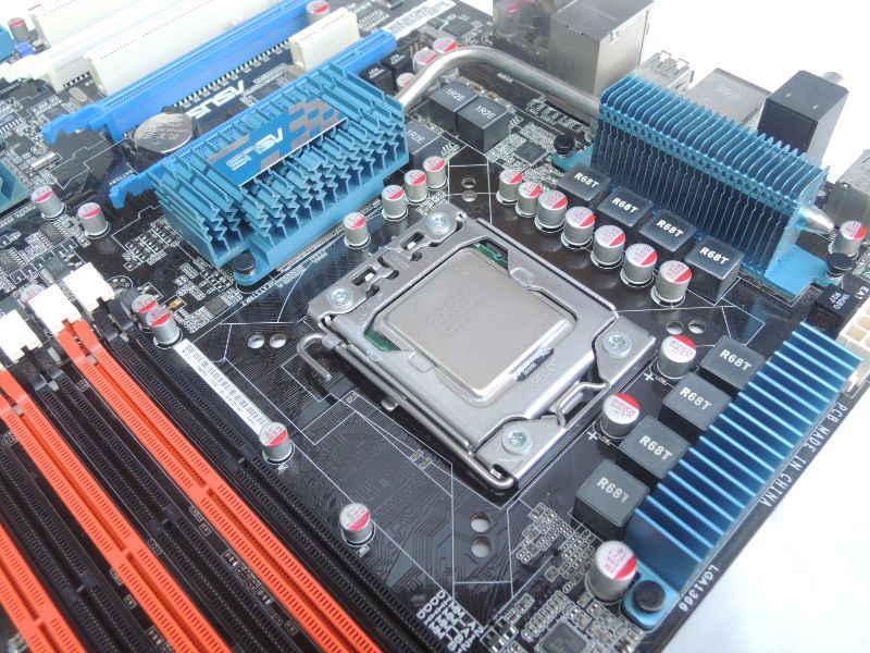 ASUS P6T LGA1366 i7 correspondence ATX motherboard i7-920 attaching operation screen have 