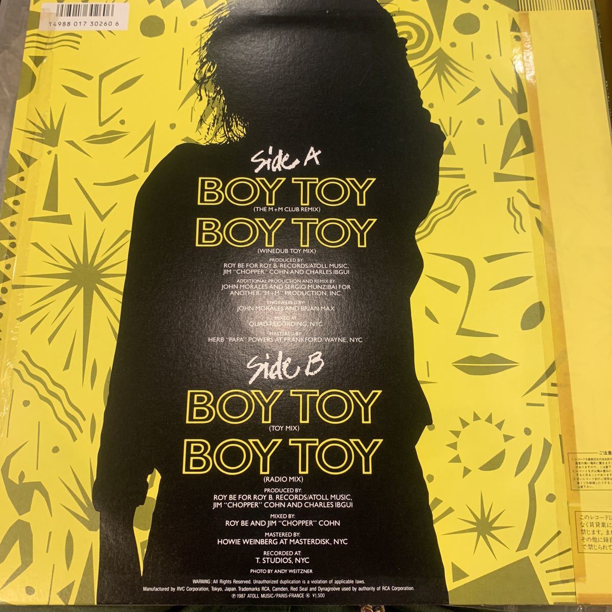 TIA ティア BOY TOY ボーイ・トーイ　中古レコード帯付き_画像2