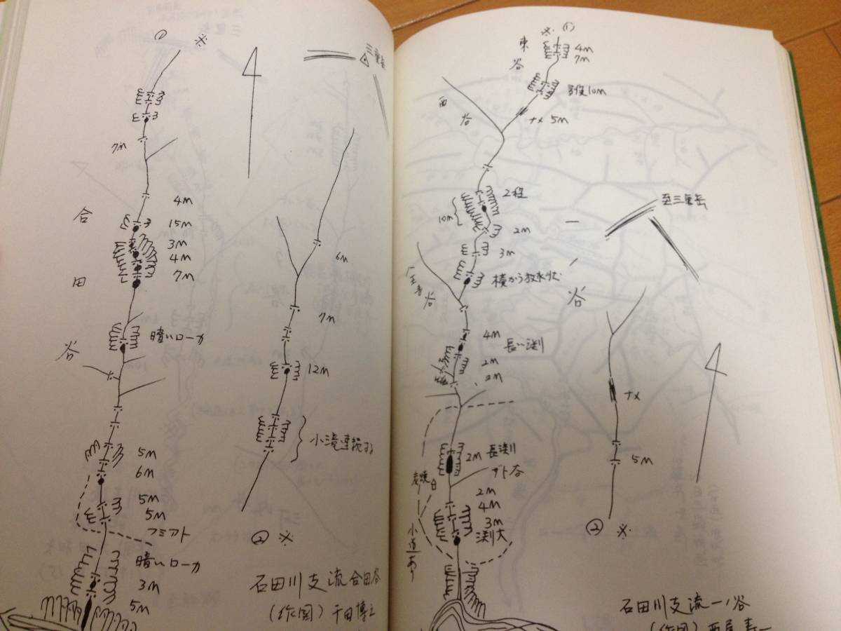 渓谷遡行資料 渓谷 1巻～7巻 西尾寿一 京都の山の会 登山 クライミング 沢登り キャニオニング 遡行図 地図_画像8