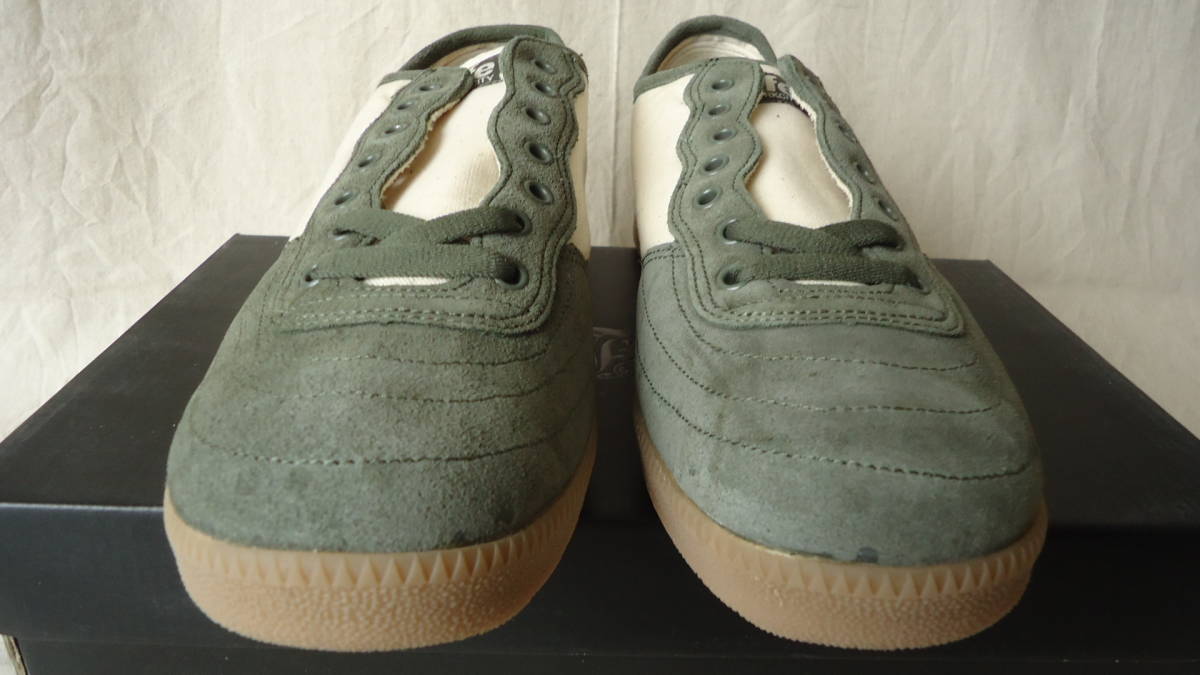 alife EVERYBODY LOW VOLLEY CANVAS/SUEDE オリーブ/黄成 US9 , 27cm 40%off エーライフ NYC SB キャンバス/スウェード スニーカー_画像6