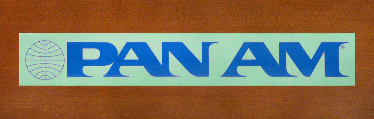 PAN AM パンナム パンアメリカン航空　1970年代 プロモーション用ビッグステッカー／販促品 社内使用 昭和レトロ ヴィンテージ_画像2