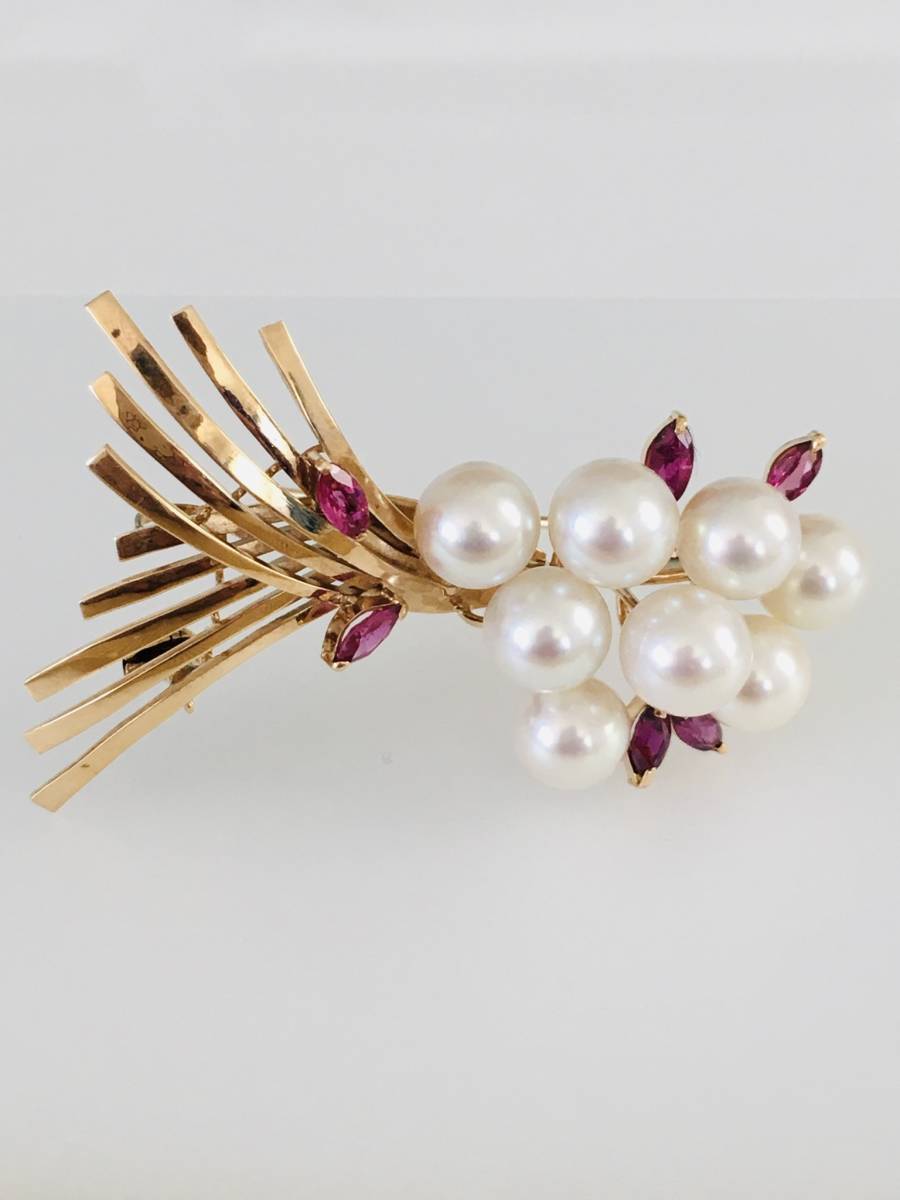 若者の大愛商品 真珠 パール ブローチ ネックレス ペンダント K14 真珠