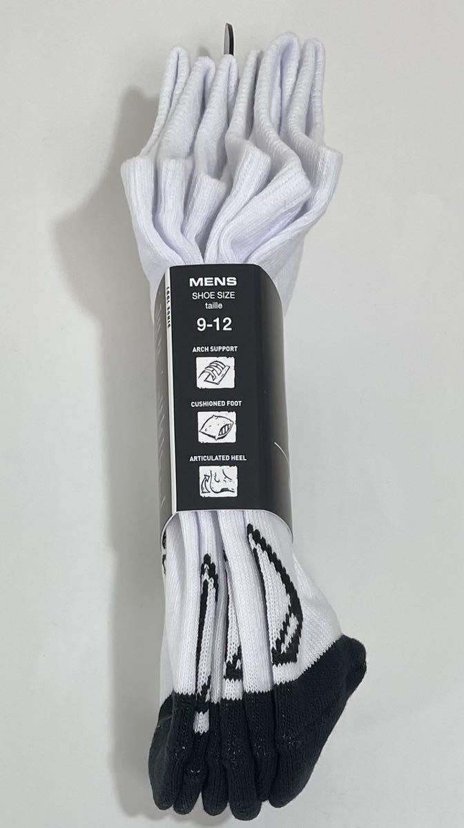 VOLCOM ボルコム D6321802WHT メンズ 靴下 3個セット サイズ US9-12 27cm-30cm アンクルソックス ホワイト色 ヴォルコム 新品即決 送料無料_画像3