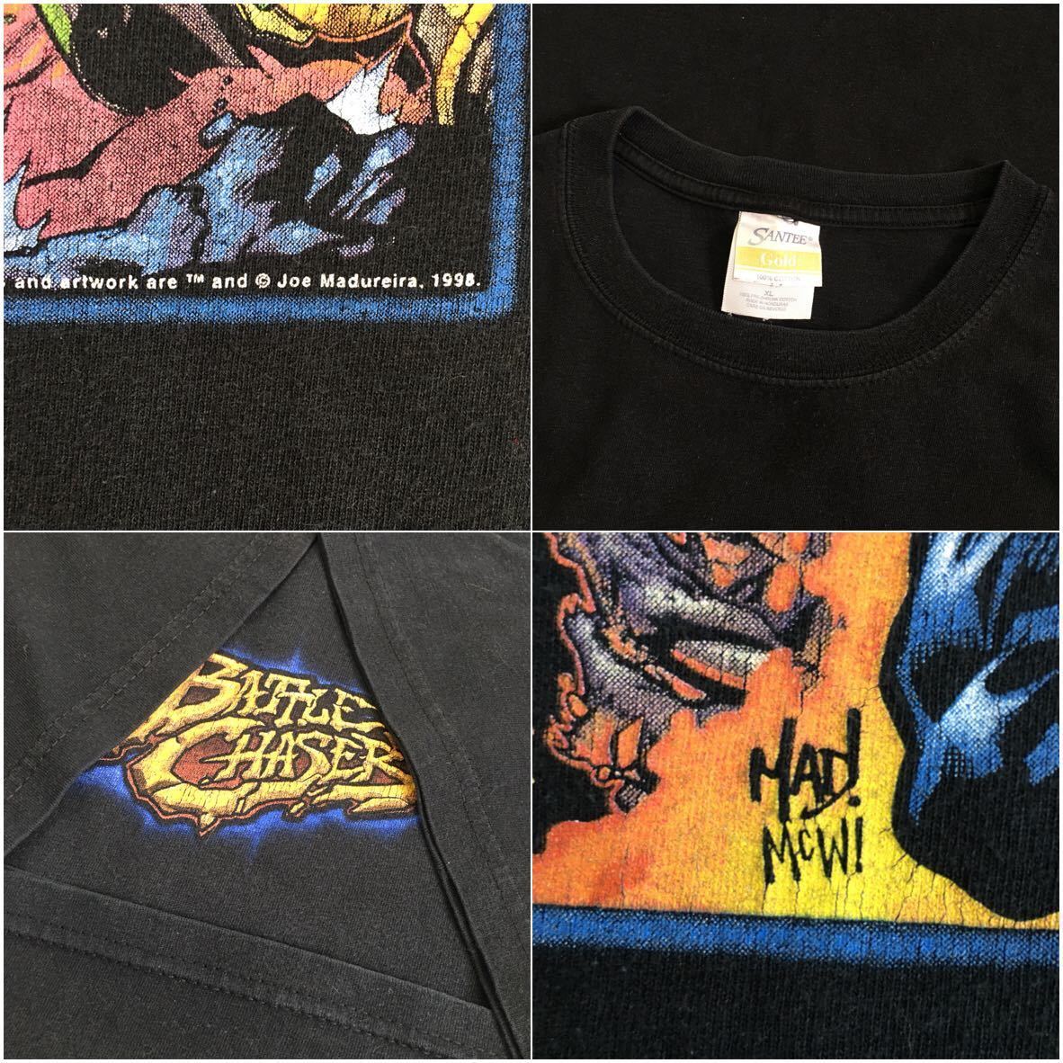 ビンテージ 90s【Battle Chasers】コミック ゲーム Tシャツ XL Joe Mad バトルチェイサーズ 古着 マーベル アニメT AKIRA ロックT 00s_画像6