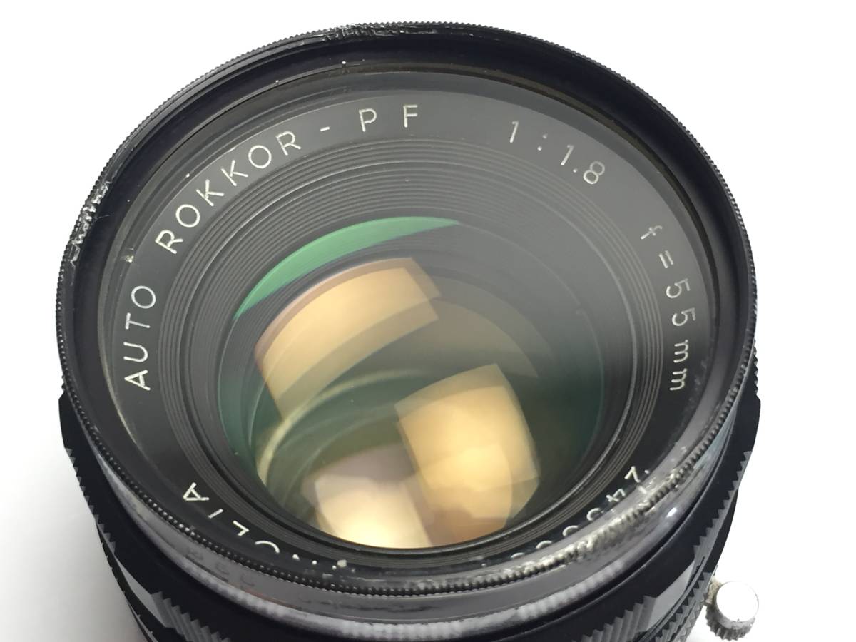 ☆minolta ミノルタ SR-1 レンズ AUTO ROKKOR-PF 1:1.8 f=55mm フィルター Kenko SL 39 3 クラシックカメラ フィルムカメラ 90401204_画像10