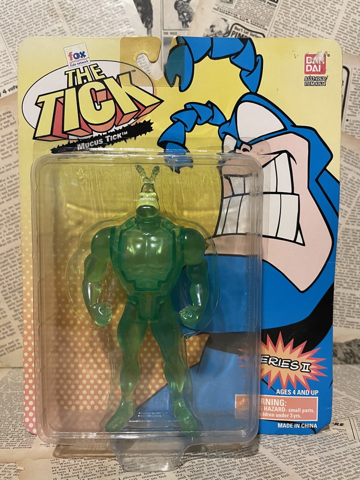 *The Tick/tik/ action фигурка ⑩ быстрое решение Vintage USA/ комикс герой нераспечатанный BANDAI*