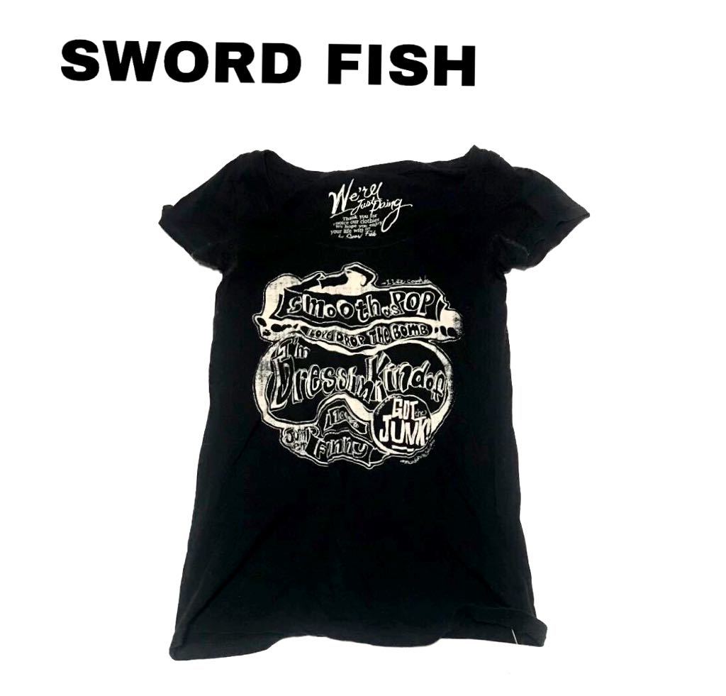 新品●SWORD FISH● 半袖Tシャツ ブラック. 定価￥4095- サイズ F コットン100% 【展示品】_画像1