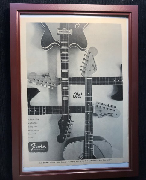 * 1960 period Fender original advertisement #5 *