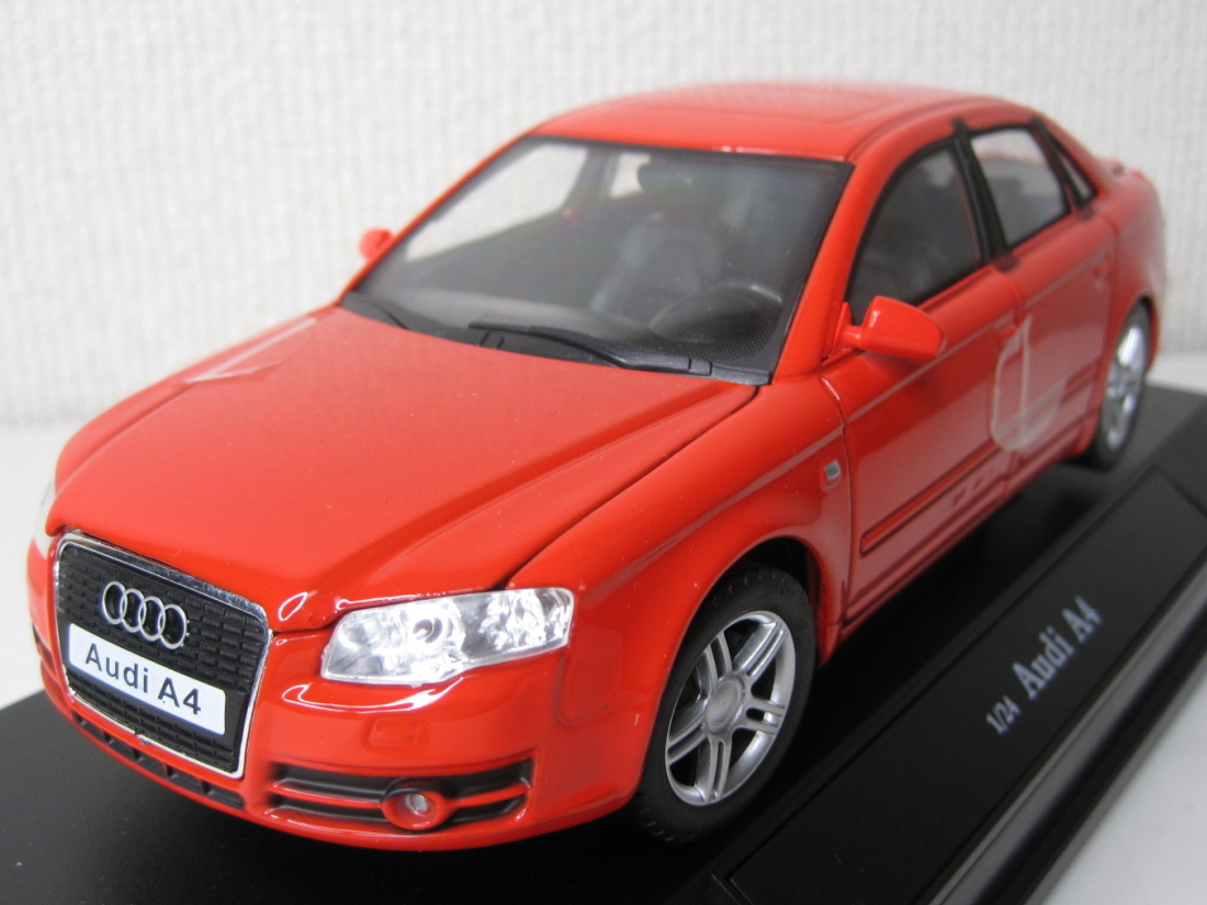 【気軽に楽しむ大人のインテリア】-Cararama- Audi A4 Red-1/24-思い出 夢 ノスタルジー 蘇る ☆未使用、未展示品☆即決有☆彡_画像8