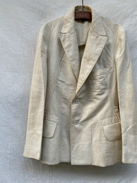  битва передний битва средний битва после ..A линия наклонный. карман Tailored Jacket tailored jacket JAPAN VINTAGE Japan Vintage 40s50s...