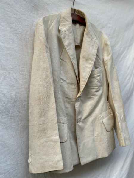  битва передний битва средний битва после ..A линия наклонный. карман Tailored Jacket tailored jacket JAPAN VINTAGE Japan Vintage 40s50s...