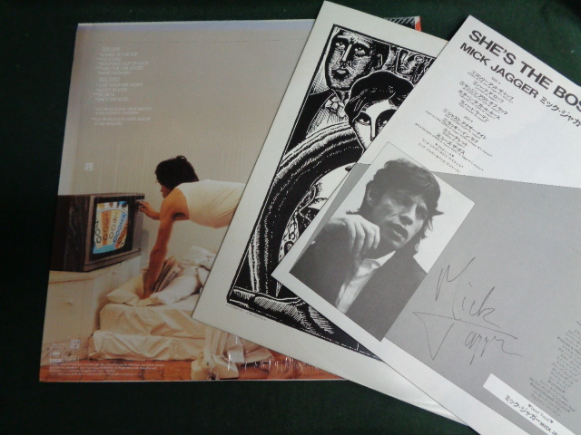 ミック・ジャガーMICK JAGGER/シーズ・ザ・ボスSHE'S THE BOSS●帯付LP_画像2