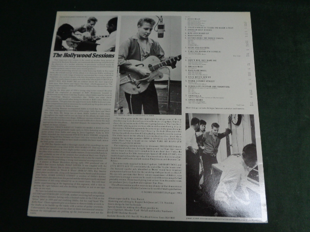 EDDIE COCHRAN/THE HOLLYWOOD SESSIONS●LP　ロカビリー_画像2