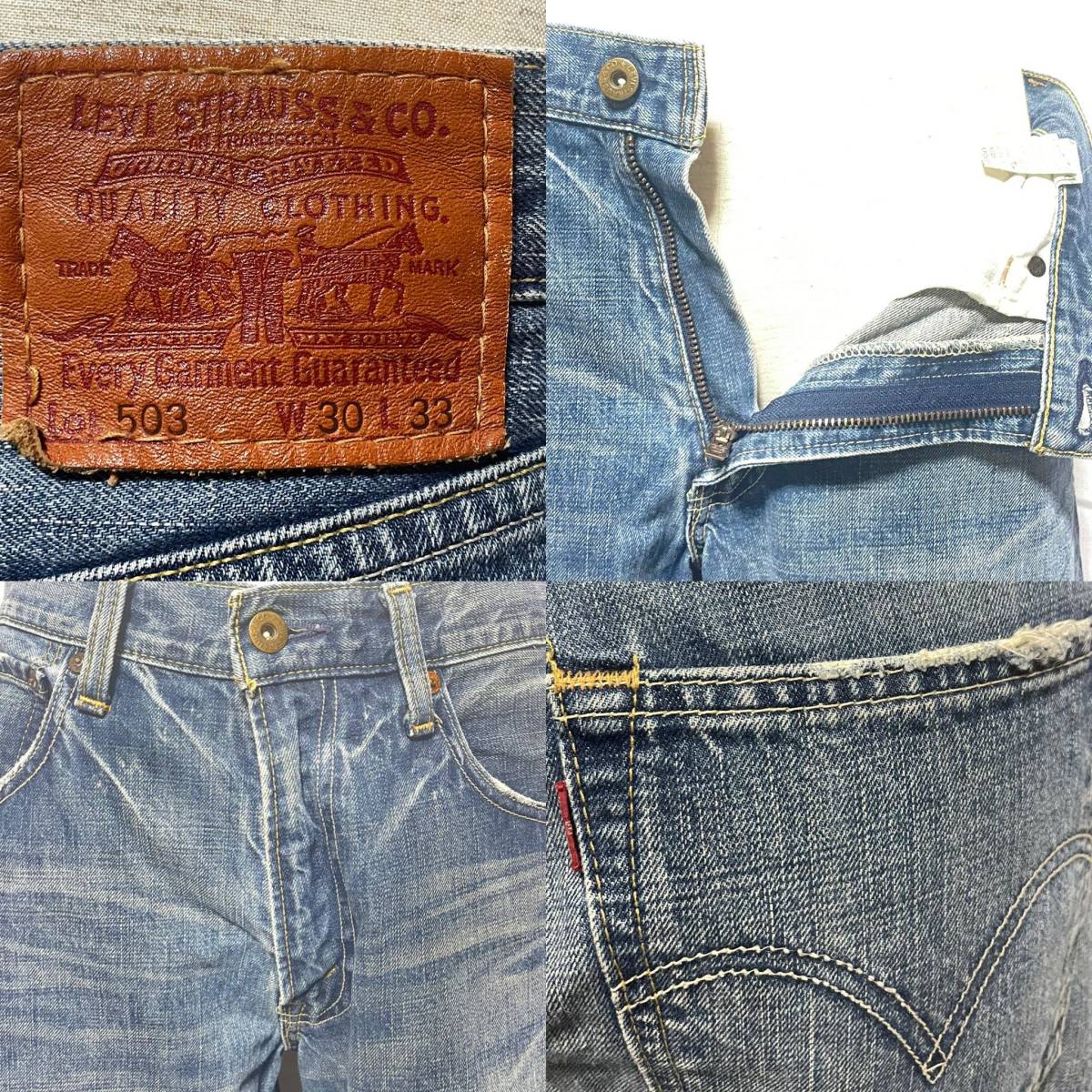 【定番】Levi''s 503 USED加工 デザイン ジーンズ リーバイス 30インチ_画像3