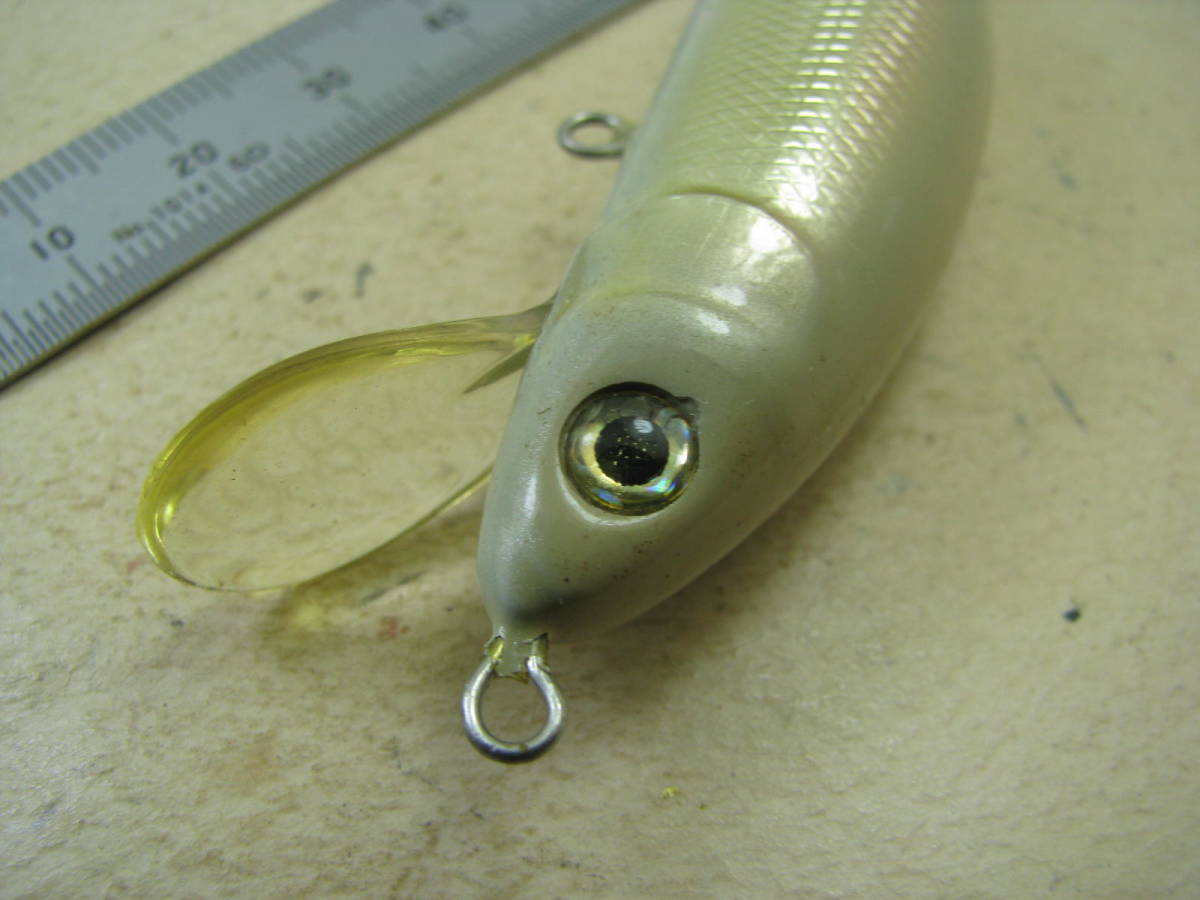 ザウルス レックスシンキング80 ライトグレー 竹 SAURUS rex-Sinking SaltwaterMinnow Balsa-50_画像4