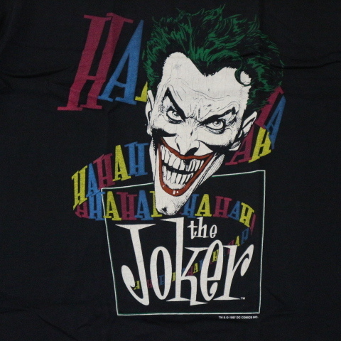 激レア 新品 dead stock 80s USA製 The JOKER Tシャツ L ブラック