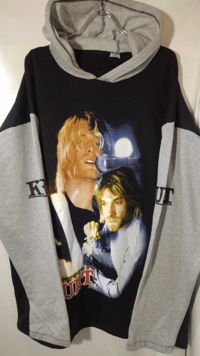 Vintage kurt cobain hoodie shirt euro bootleg カートコバーン
