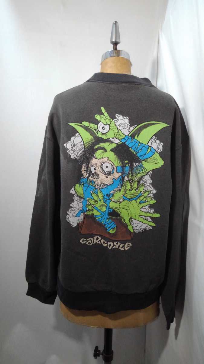Old skate zorlac sweat shirt gargoyle pushead 90s ゾーラック Old skate zorlac sweat shirt gargoyle pushead 90s ゾーラック