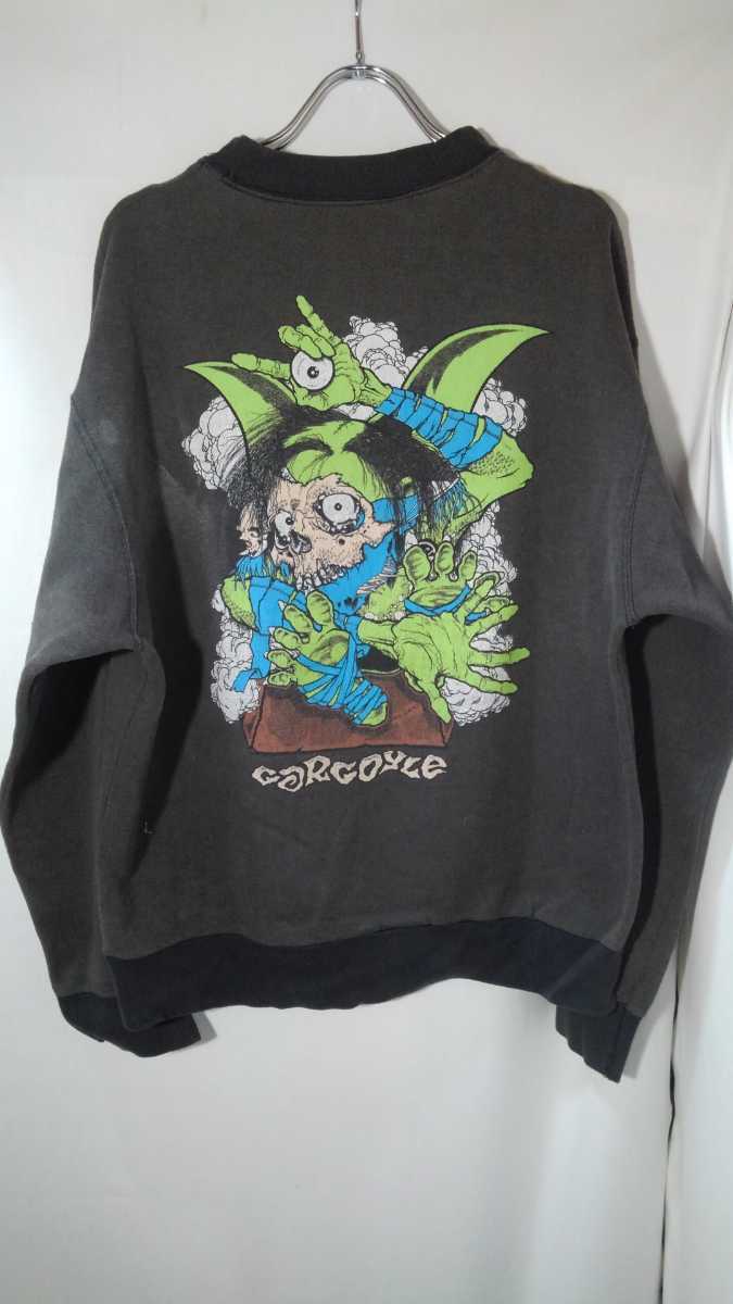 Old skate zorlac sweat shirt gargoyle pushead 90szo- подставка ga-go il тренировочный Old skate Pas head Vintage запад набережная 