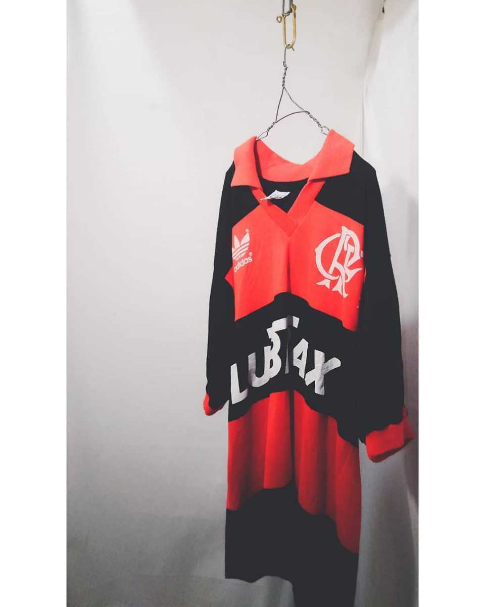 低価格で大人気の Vintage CR Flamengo uniform(H)80s　フラメンゴ　サッカー　ユニフォーム　ビンテージ　実物　選手用　ジーコ レオナルド　ロナウジーニョ その他