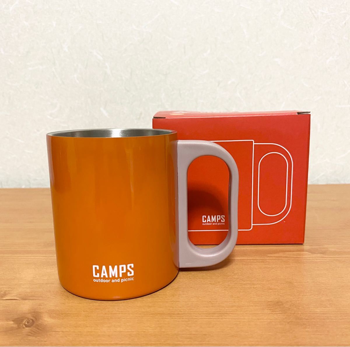 【新品】CAMPS キャンプス ステンレス製マグカップ 220ml 3色セット