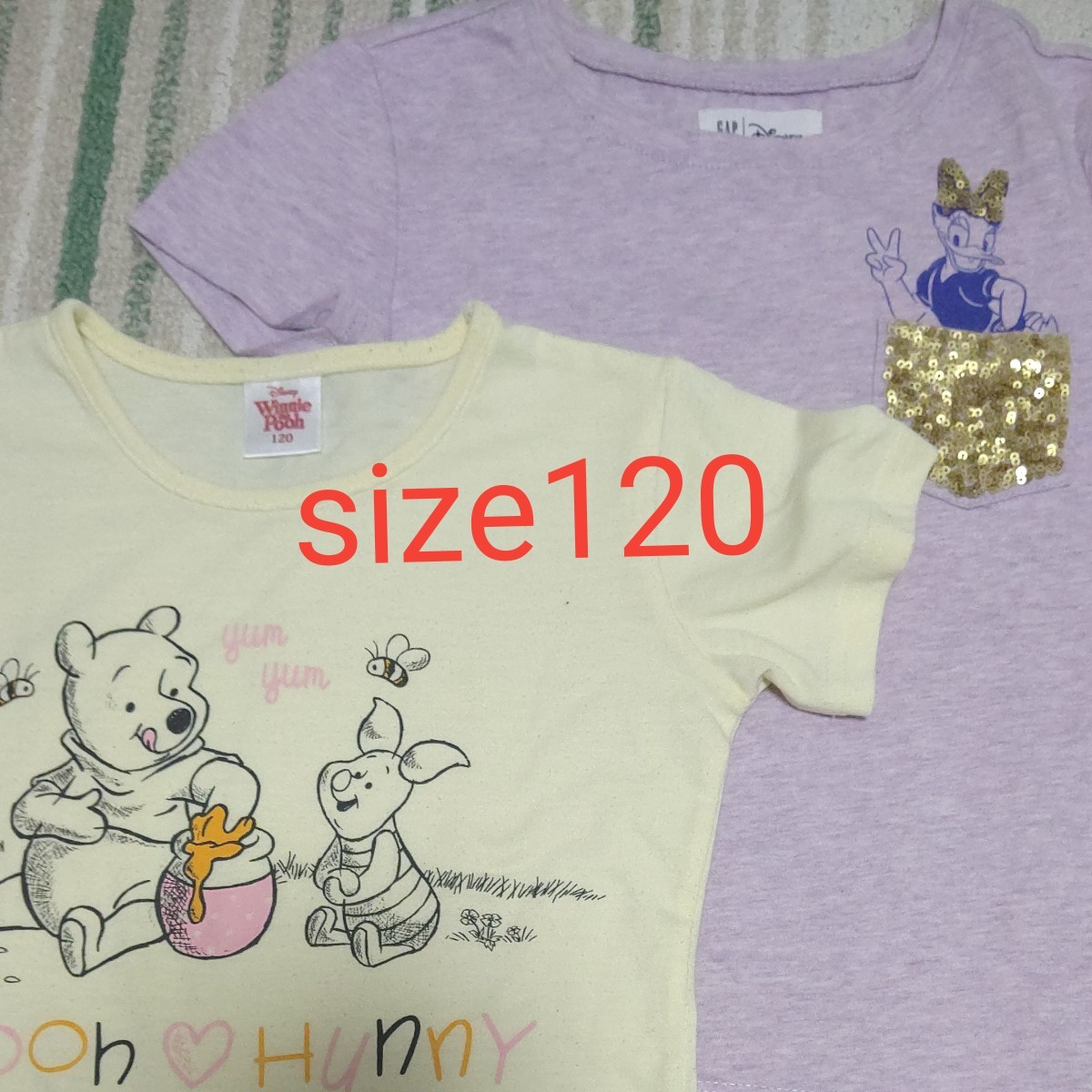 Paypayフリマ 女の子 Tシャツ 1 ディズニー セット Gap まとめ売り プーさん デイジー