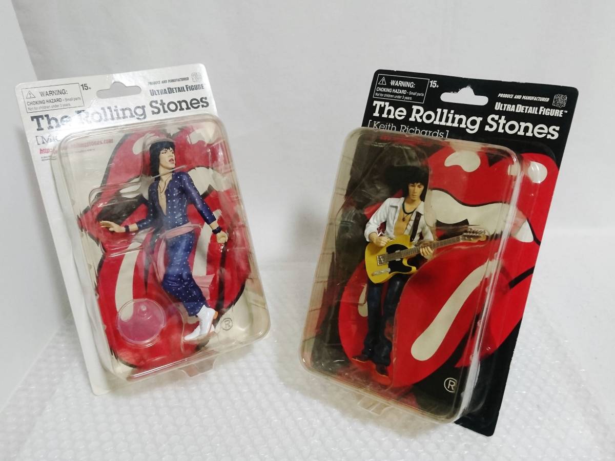  unopened + records out of production goods + with defect MEDICOM TOY ULTRA DETAIL FIGURE The Rolling Stones No.44 MICK JAGGER & No.45 KEITH RICHARDS