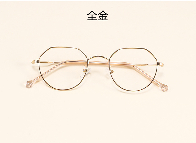 多角形フレーム眼鏡 メガネフレーム 合金素材 ファッション 超軽量 カラー選択可YJ10_画像2