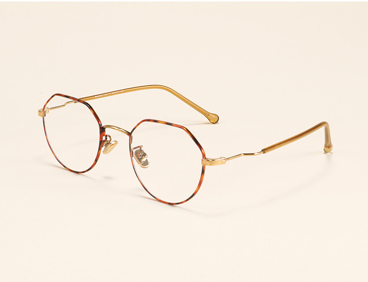 多角形フレーム眼鏡 メガネフレーム 合金素材 ファッション 超軽量 カラー選択可YJ10_画像1