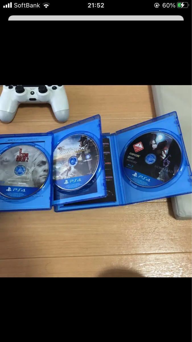 美品　プレイステーション4  PS4本体ソフト5つコントローラー2つセット