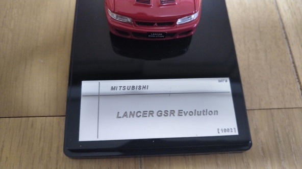 即決　ウィッツ 三菱 ランサー GSR エボリューション LANCER　EVOLUTION　ランエボ　W207　コルトンレッド　赤　1/43　絶版　完売　レア_画像5