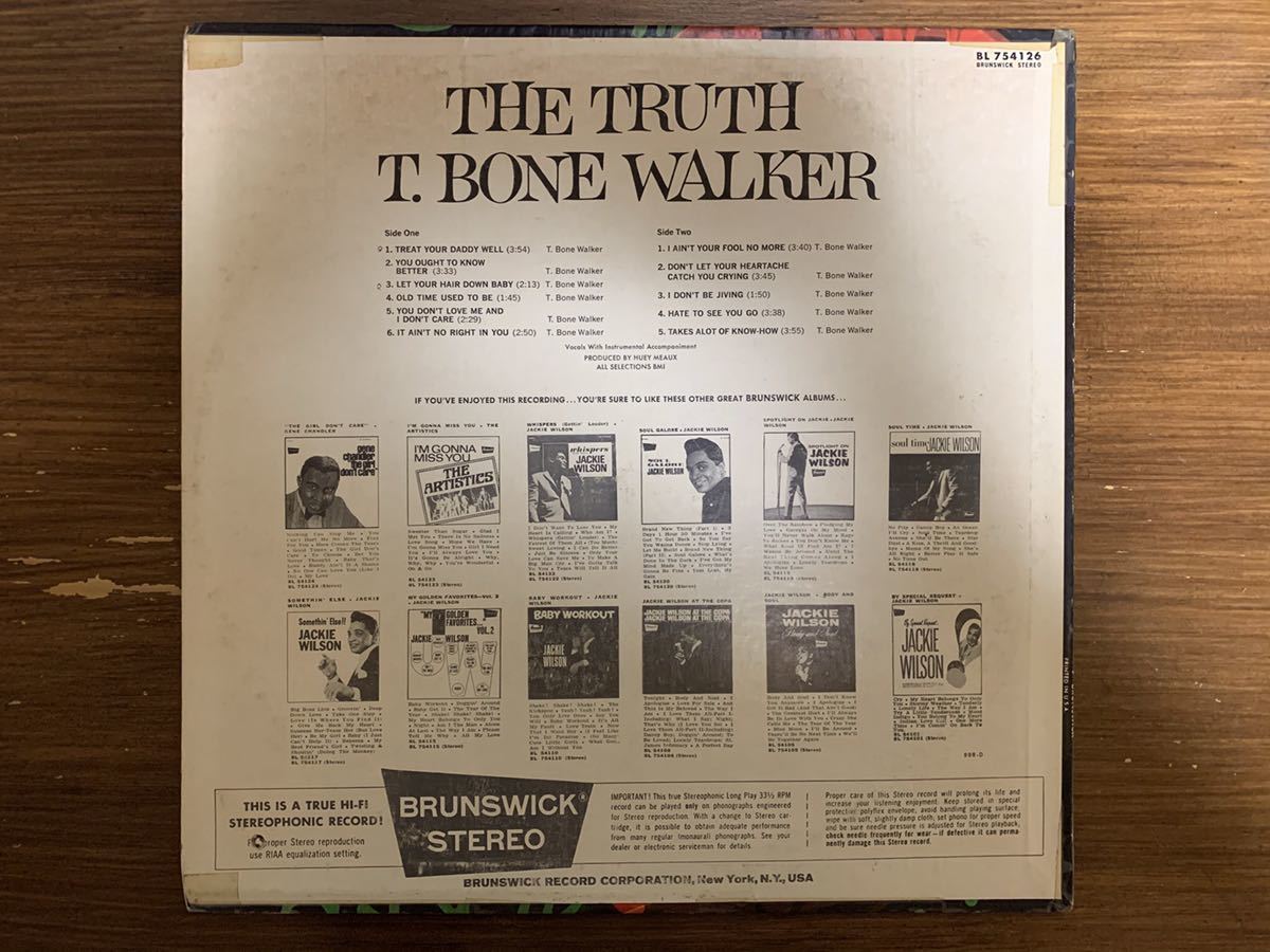 T. Bone Walker/The Truth BL 754126の画像2