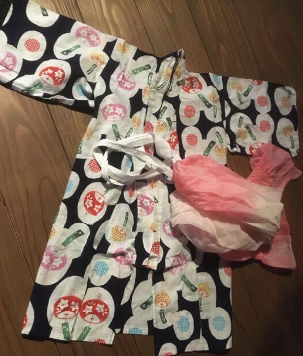 日本製　浴衣　1～2歳用　子供　女の子_画像1