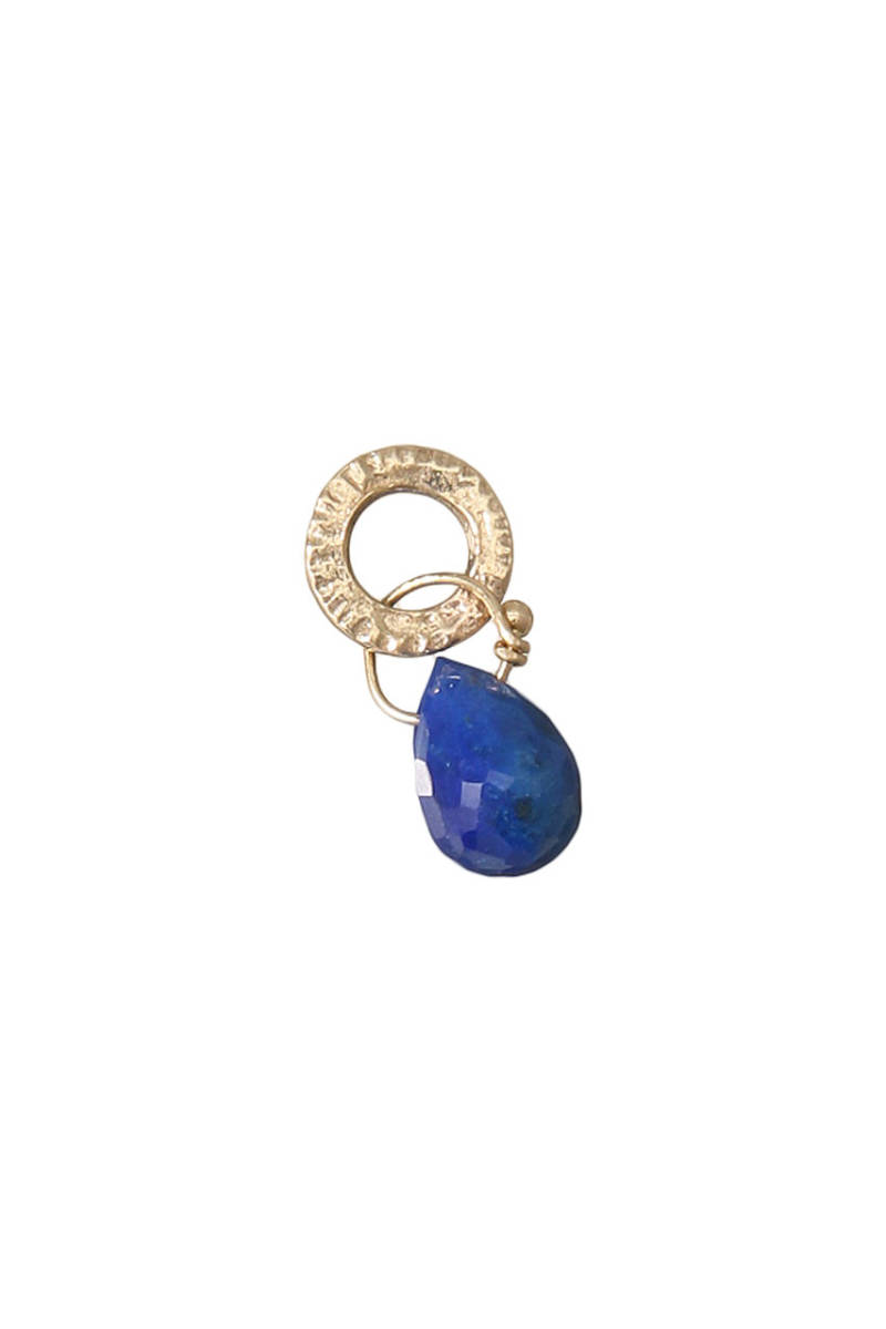 *KAORU earrings K10×K18PG Spark ru hoop earrings lapis lazuli natural stone marks liekaoru accessory * written guarantee * case equipped 