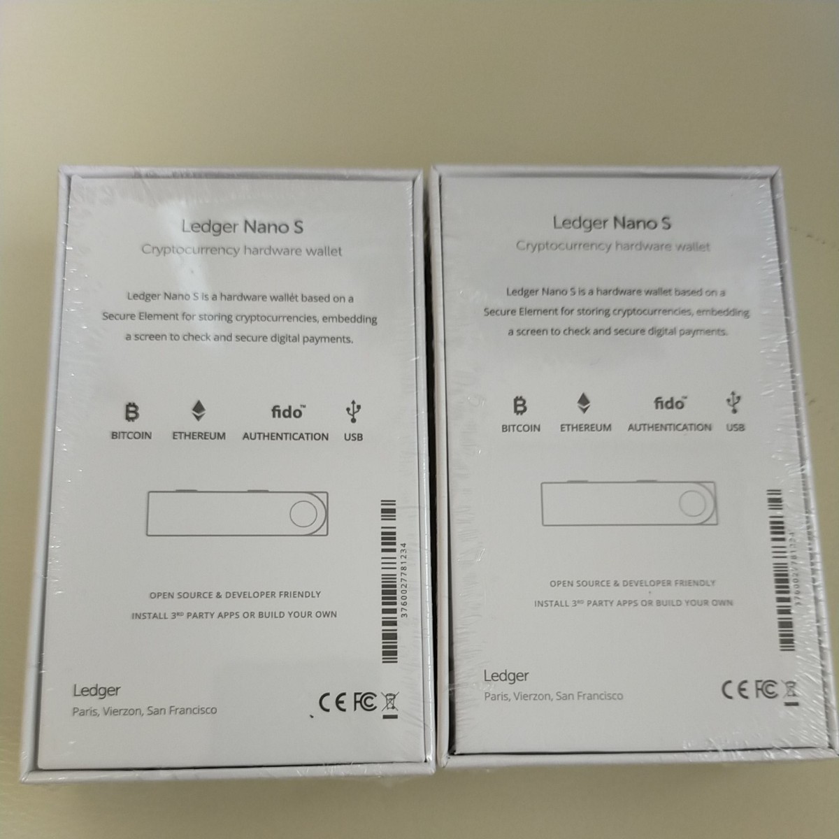 新品未開封 Ledger nano S レジャーナノS ハードウォレット 正規品