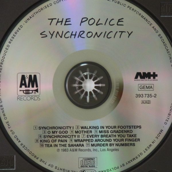 [ запад . запись первый период CD] Police synchronizer ni City THE POLICE SYNCHRONICITY