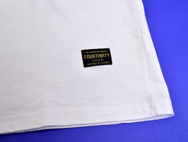 430 FOURTHIRTY (フォーサーティー) ACE LOGO S/S V-NECK Tee エースロゴ 半袖 VネックTシャツ T-SHIRT WHITE BMX 2_画像5