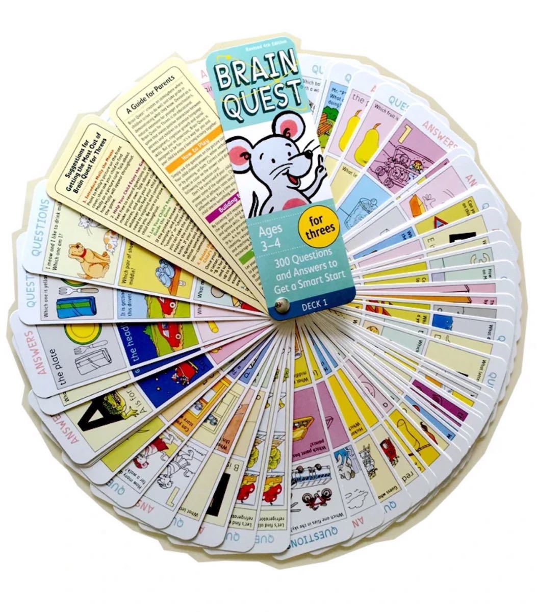 Paypayフリマ 2 4歳 英語クイズカード Brain Quest プレインクエスト 4冊 Cd Paypayフリマ 2 4歳 英語クイズカード Brain Quest プレインクエスト 4冊 Cd