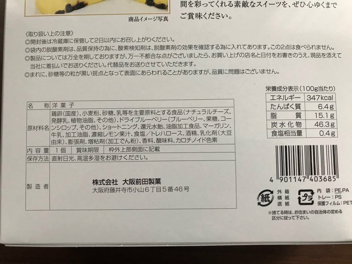アップルチーズケーキ１箱　ブルーベリーチーズケーキ１箱　賞味期限2021.5.23