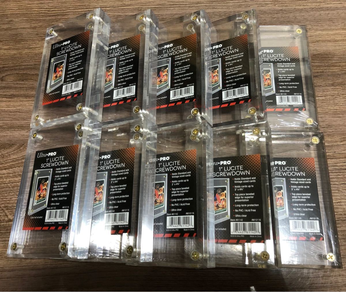 ウルトラプロ 1インチ ルサイト・スクリューダウン Ultrapro Lucite Screwdown 10セット 送無 ウルトラプロ 1インチ ルサイト・スクリューダウン
