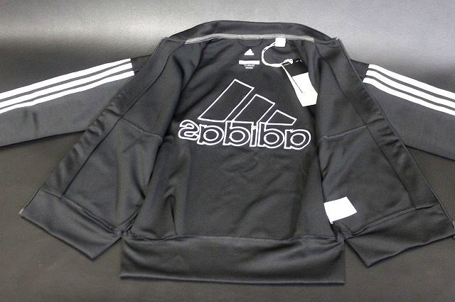 adidas/アディダス ジュニア ジャージジャケット ブラック サイズ140 GOS02★送料520円_画像7