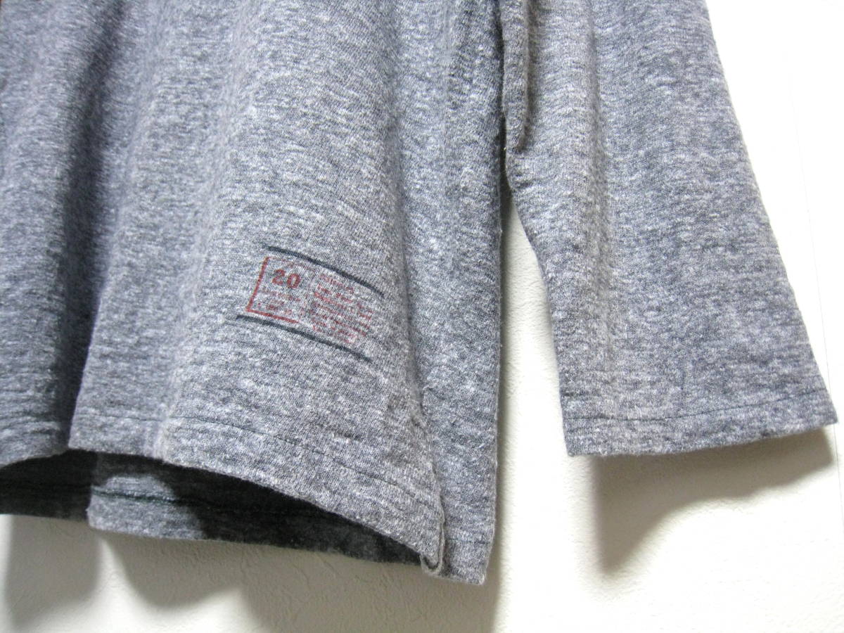 NATURAL LAUNDRY* Natural Laundry хлопок шерсть V шея la gran рукав cut and sewn tops женский размер 2 сделано в Японии 
