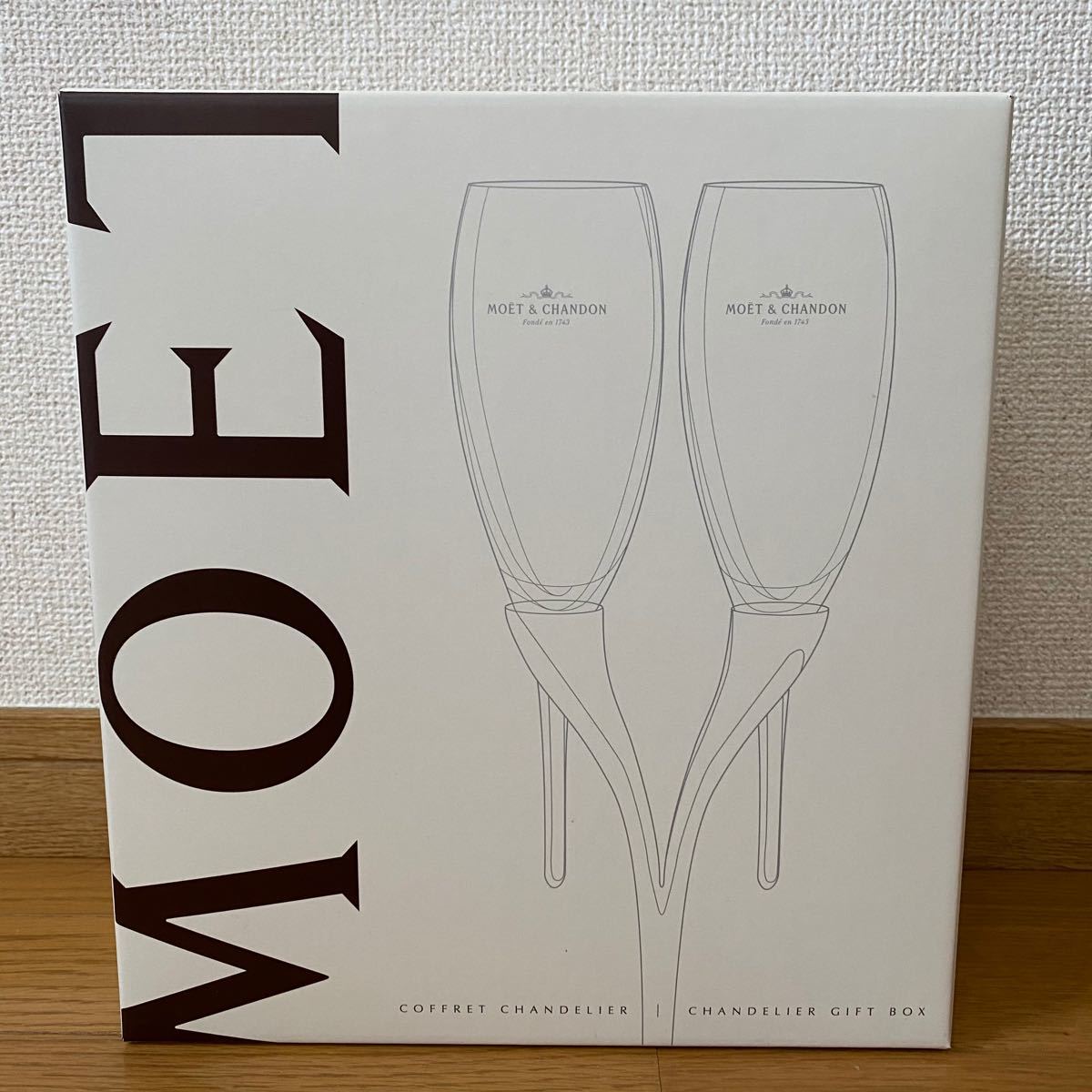 【美品】 MOET&CHANDON モエエシャンドン シャンパングラス グラススタンド ワイングラス ペア 最終値下げ