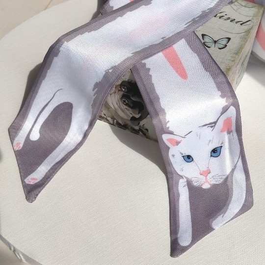 Paypayフリマ スカーフ 白猫 パンダ 2枚セット Paypayフリマ スカーフ 白猫 パンダ 2枚セット